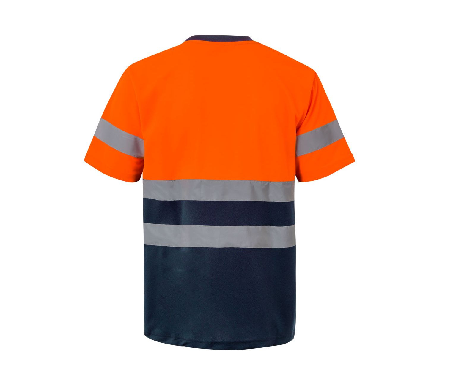 T-SHIRT TECHNIQUE BICOLORE À MANCHES COURTES VISIBILITÉ AUGMENTÉE