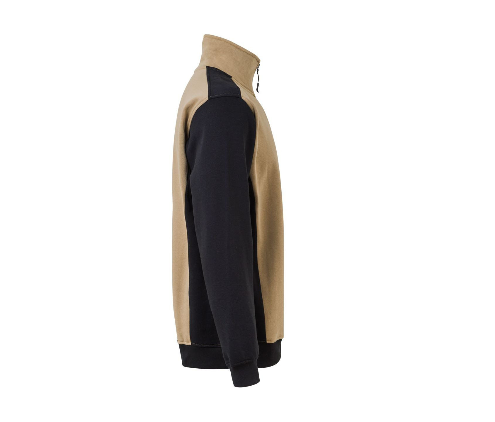 SWEAT BICOLORE COL ZIPPÉ